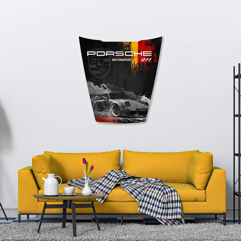 Décoration murale porsche MOTORSPORT 911, 2 tailles Cadraven