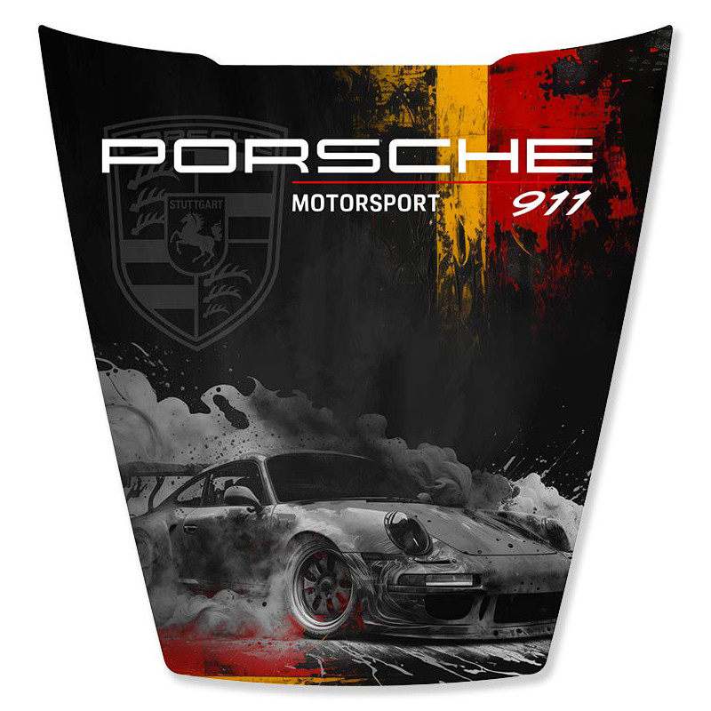 Décoration murale porsche MOTORSPORT 911, 2 tailles Cadraven