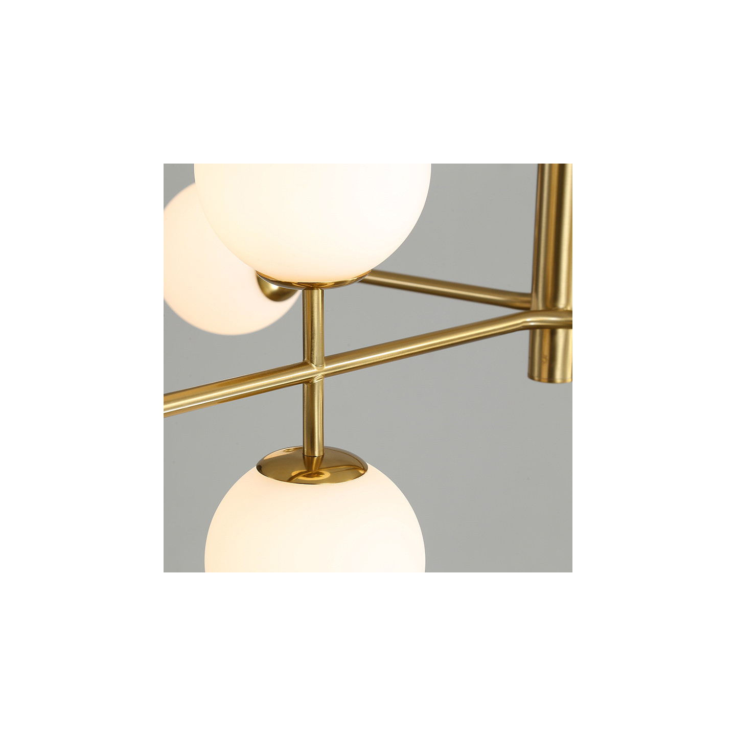 Lustre pour plafond cathédrale DORIS noir ou laiton, 20 lumières Acb Lighting