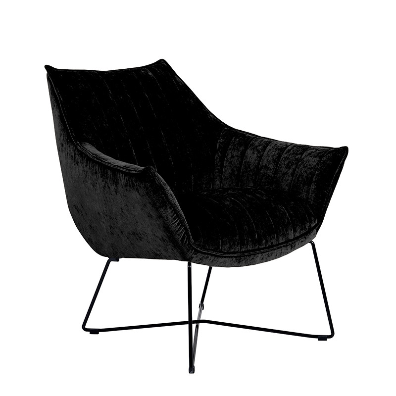 Fauteuil original et confortable EGON, tissu Eros, 13 coloris Furninova