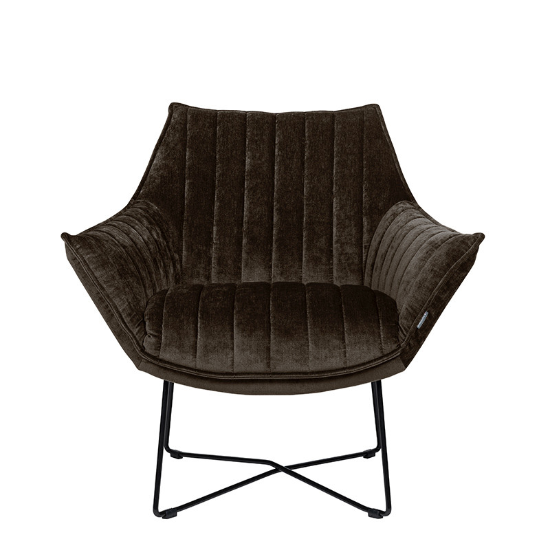 Fauteuil original et confortable EGON, tissu Eros, 13 coloris Furninova