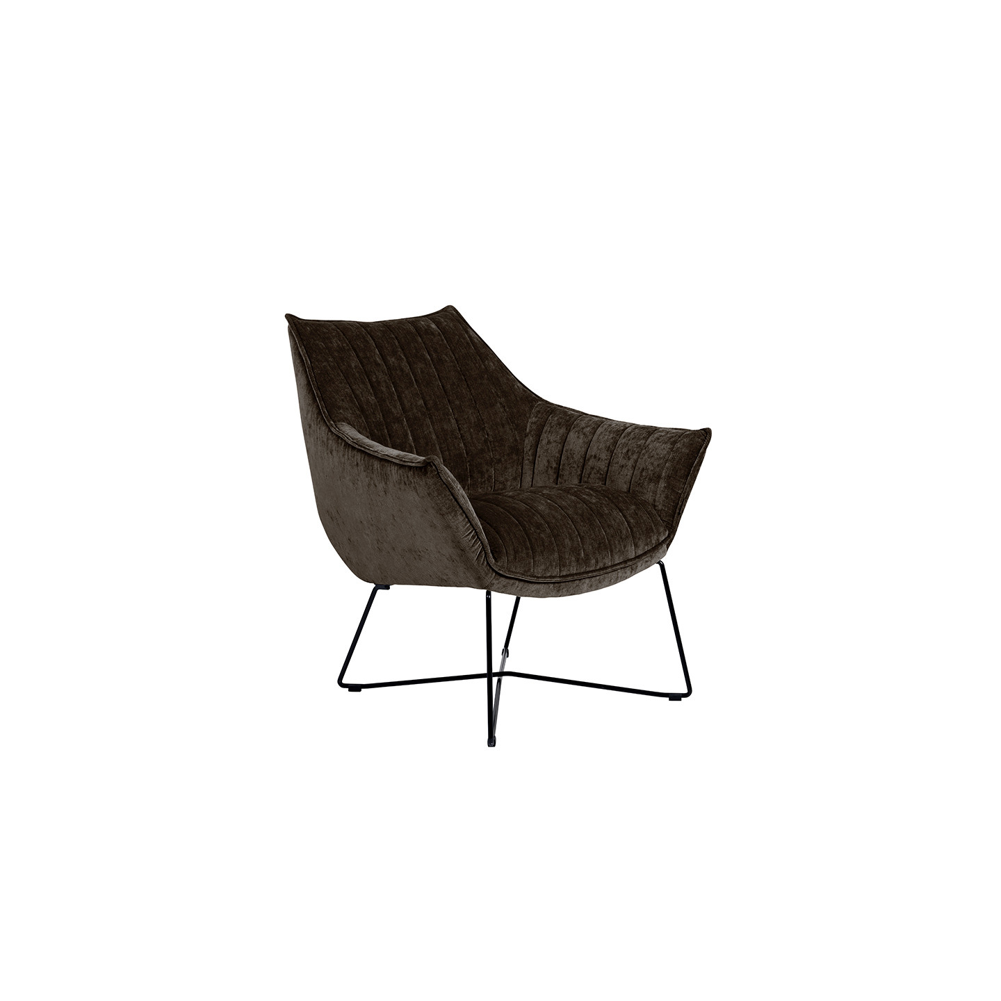 Fauteuil original et confortable EGON, tissu Eros, 13 coloris Furninova