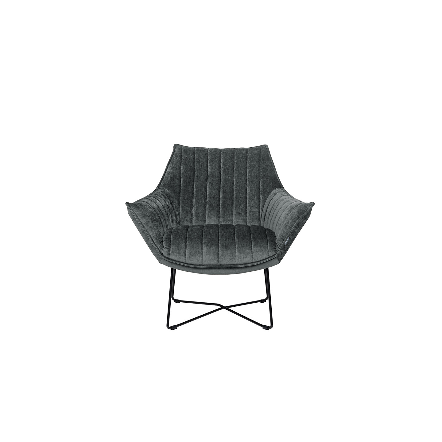 Fauteuil original et confortable EGON, tissu Eros, 13 coloris Furninova
