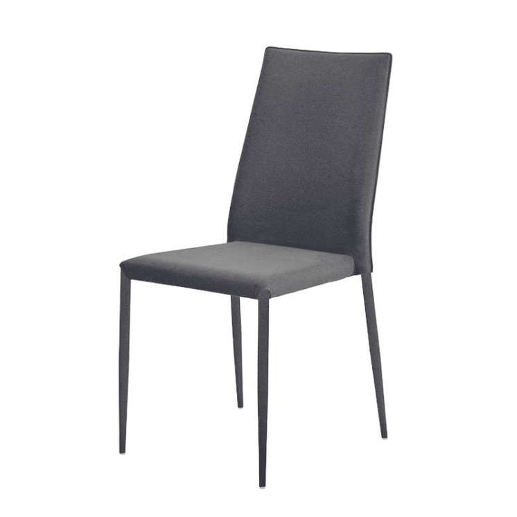 Chaise moderne pour salle à manger TRIX, tissu Himalaya en 10 coloris Airnova