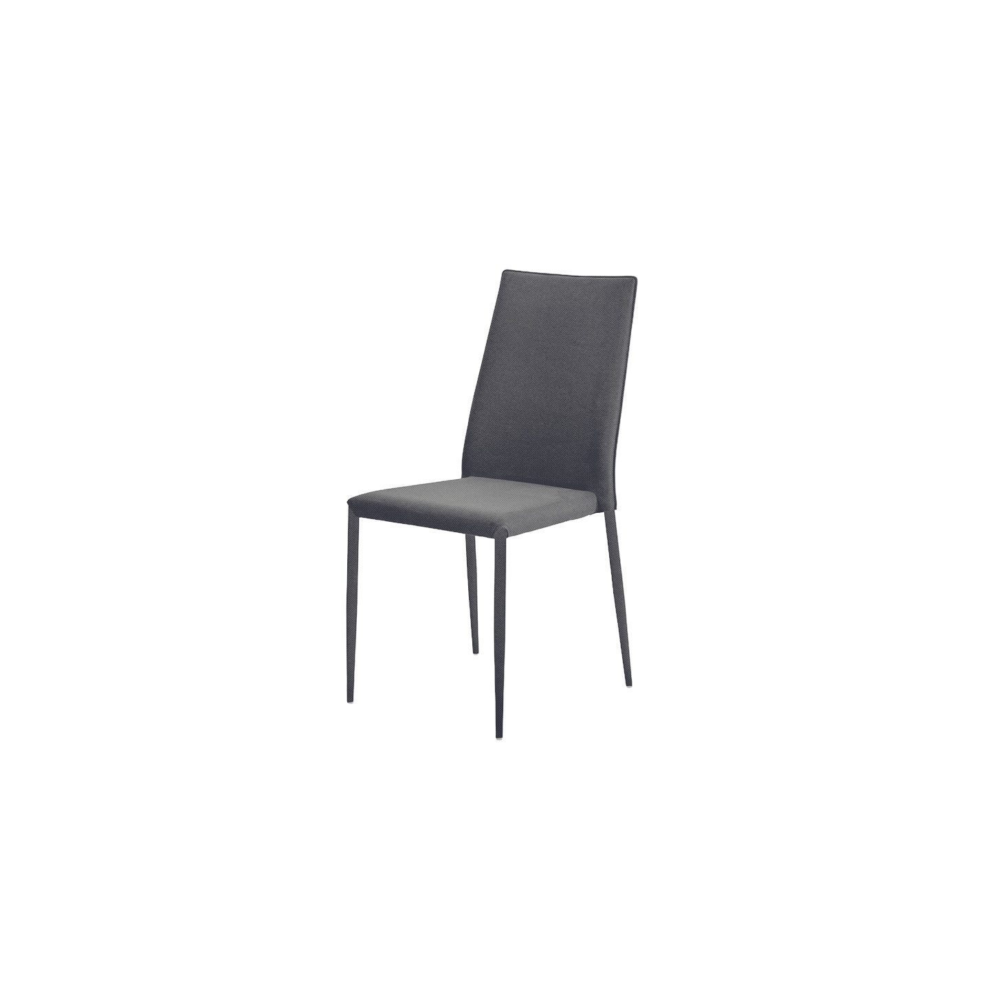 Chaise moderne pour salle à manger TRIX, tissu Himalaya en 10 coloris Airnova