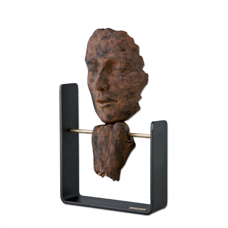 Sculpture visage PAUSE A L'OXYDE Esculturas Anglada