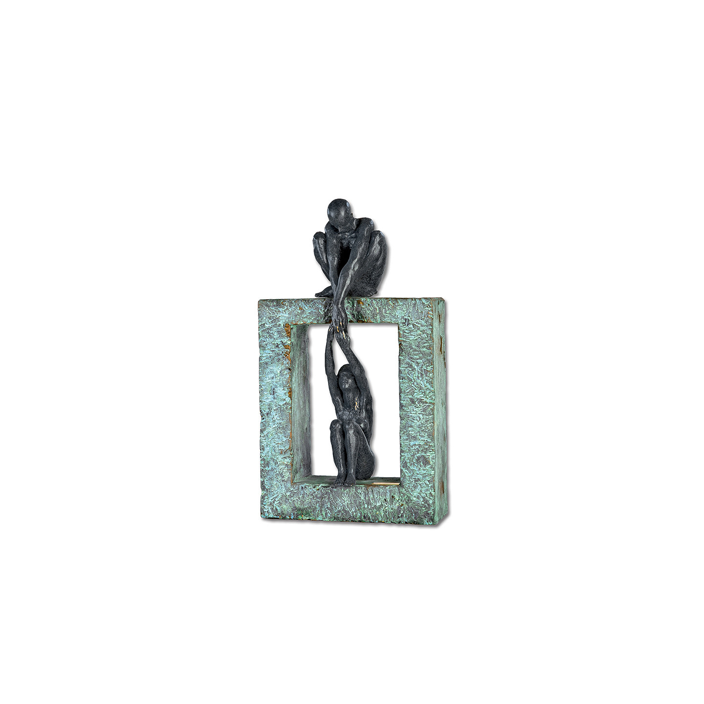 Sculpture amour couple CONEXION Esculturas Anglada