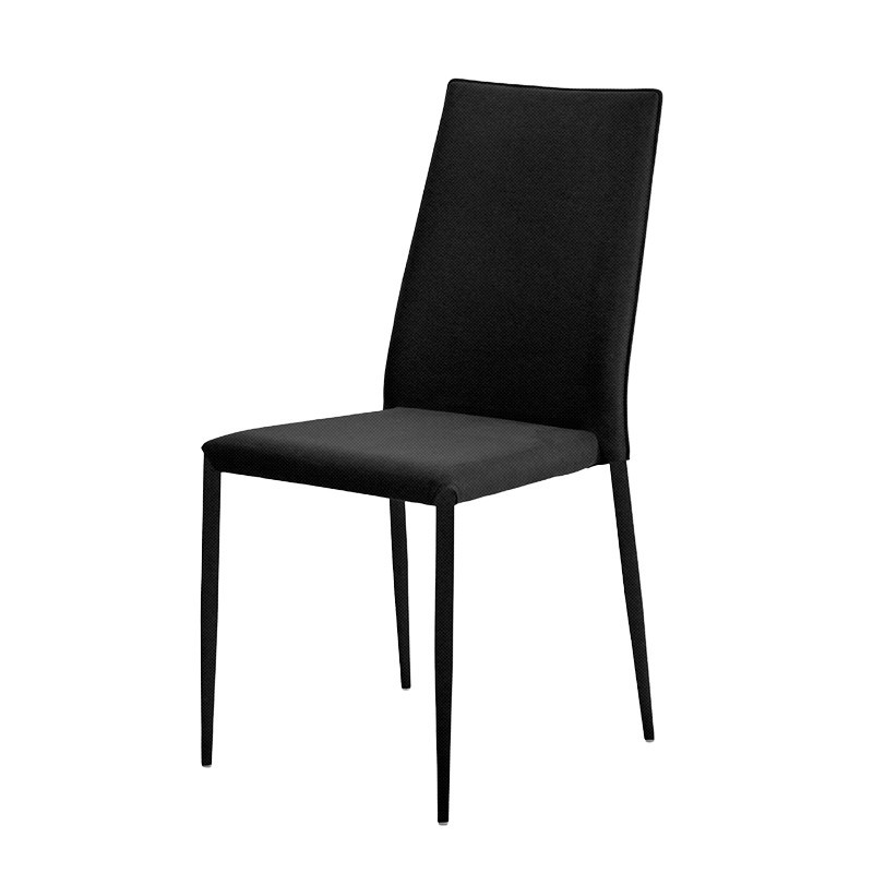 Chaise moderne pour salle à manger TRIX, tissu Himalaya en 10 coloris Airnova