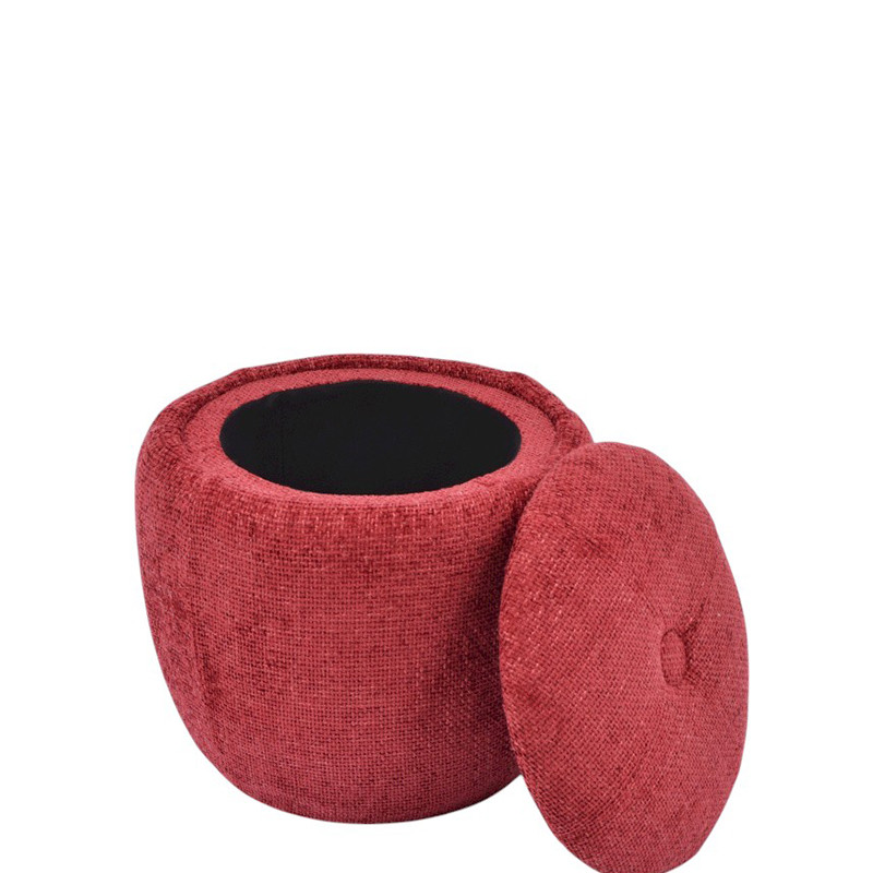 Pouf coffre rond CAMELLIA, 5 coloris Drimmer