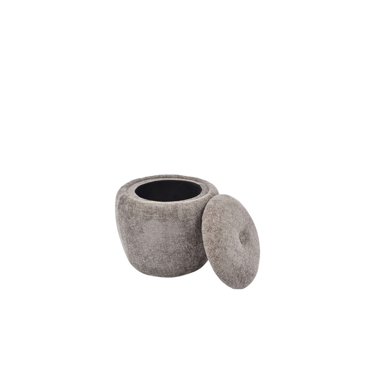 Pouf coffre rond CAMELLIA, 5 coloris Drimmer