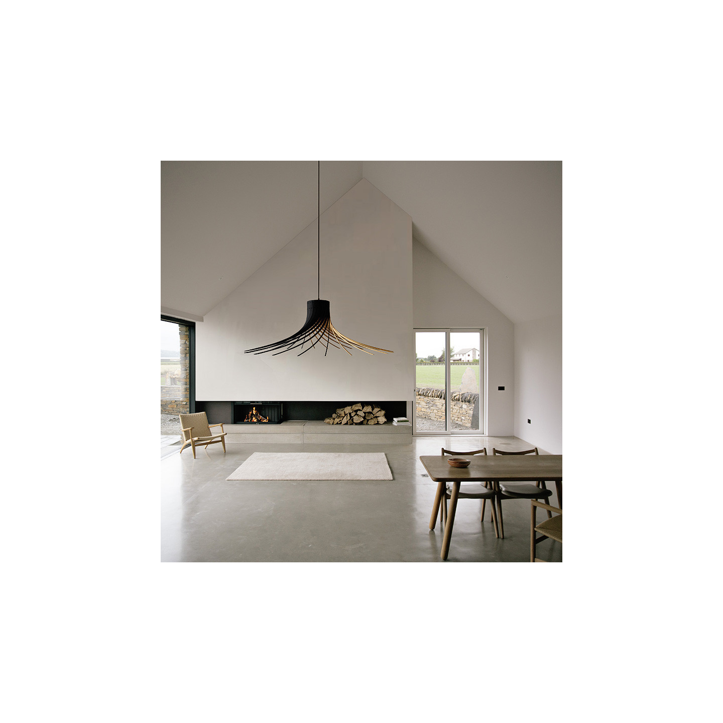 Suspension en bois ROTOND, L ou XXL Piatoni