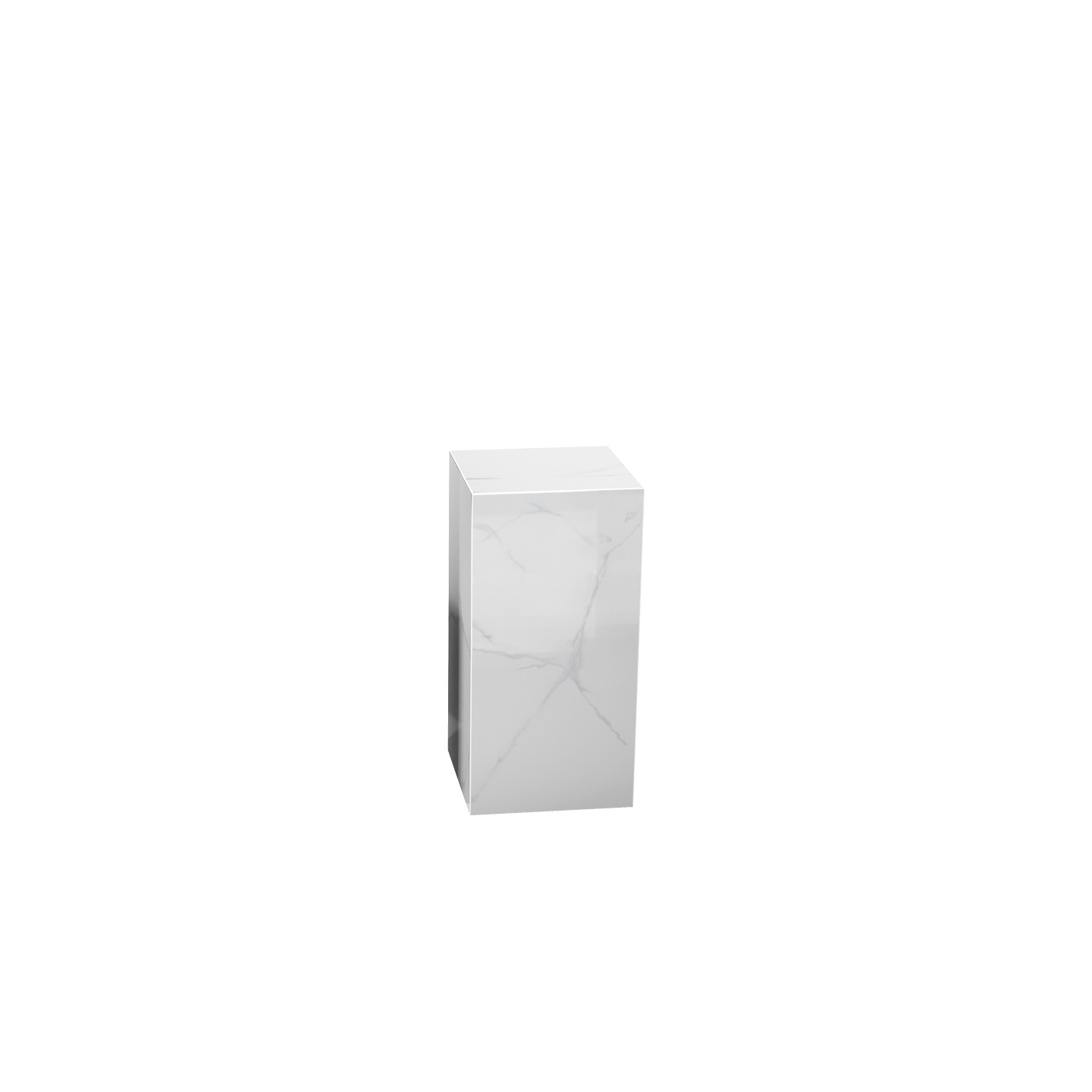 Colonne en marbre LOUXOR, noir ou blanc, 2 tailles Akante
