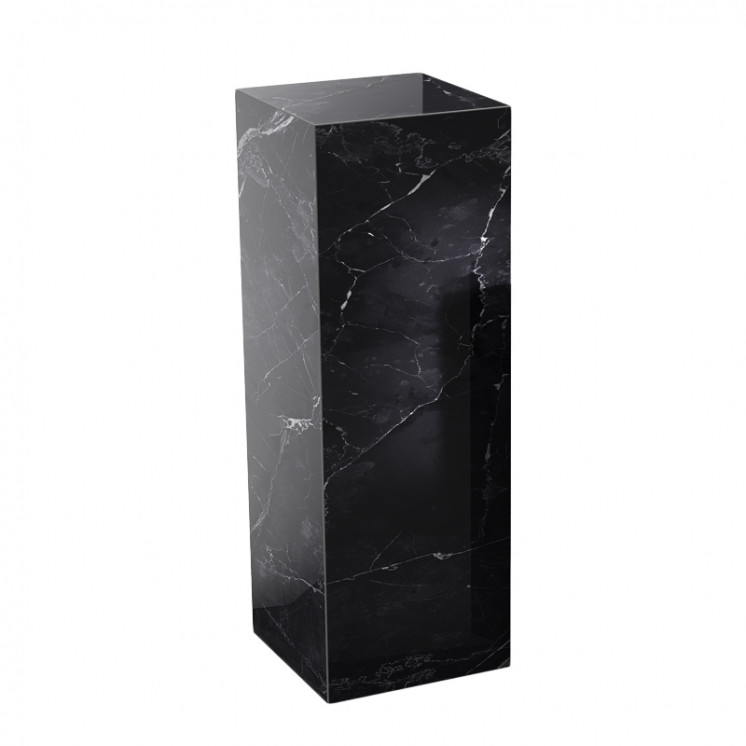 Colonne en marbre LOUXOR, noir ou blanc, 2 tailles Akante