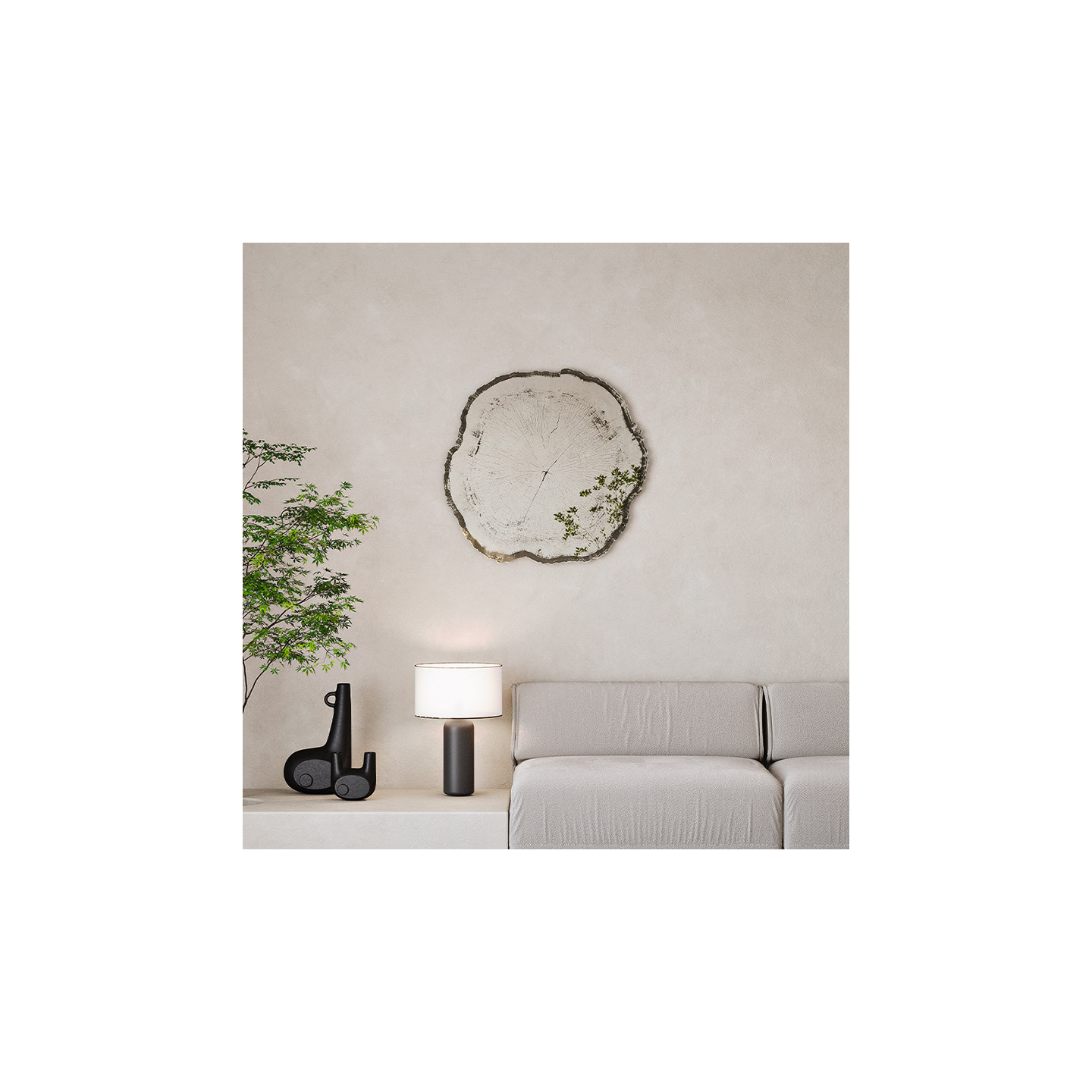 Miroir design luxe ARBO DARK, 2 tailles Deknudt Mirrors