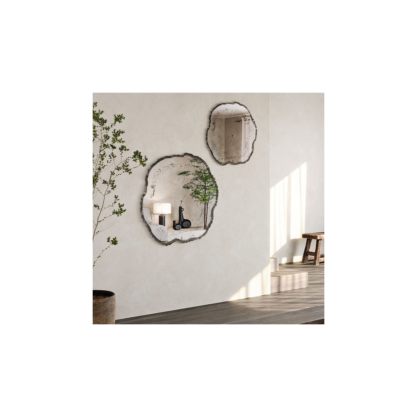 Miroir design luxe ARBO DARK, 2 tailles Deknudt Mirrors