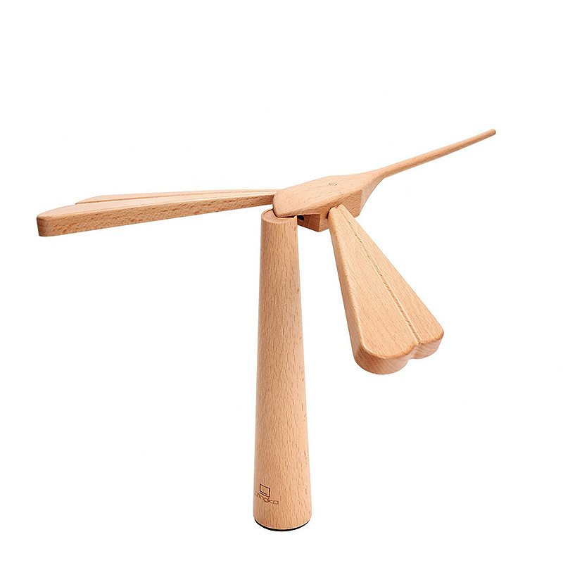 Lampe rechargeable led DRAGONFLIGHT BALANCE, hêtre ou noyer Gingko Design