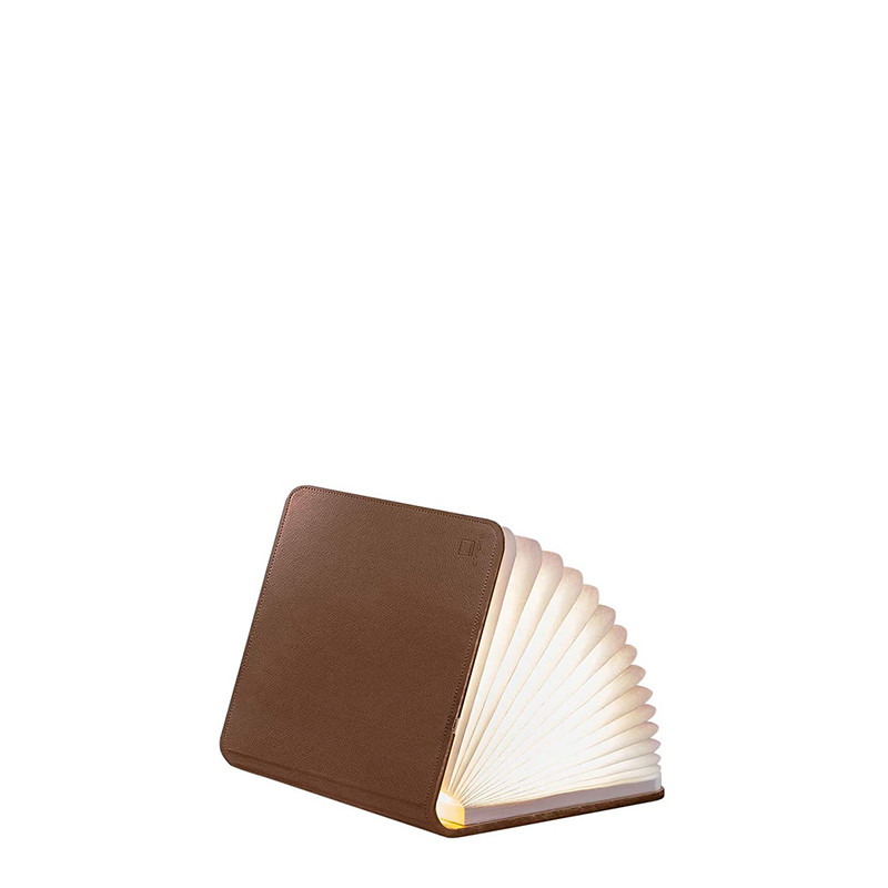 Lampe livre SMART BOOK LIGHT FIBRE LEATHER, 2 coloris, 2 tailles Gingko Design
