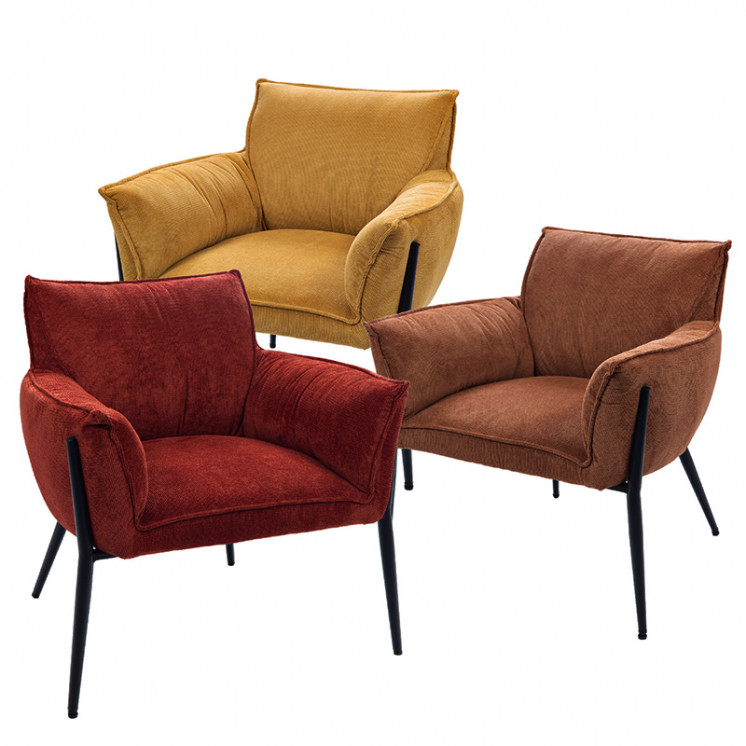Fauteuil contemporain ROSIE, 3 coloris Amadeus