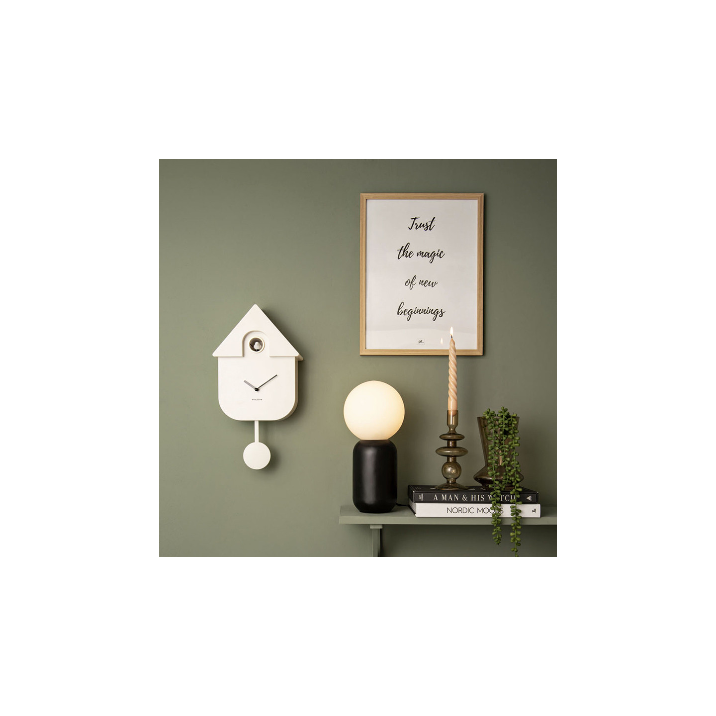 Horloge avec coucou qui sort CUCKOO, 4 coloris Karlson