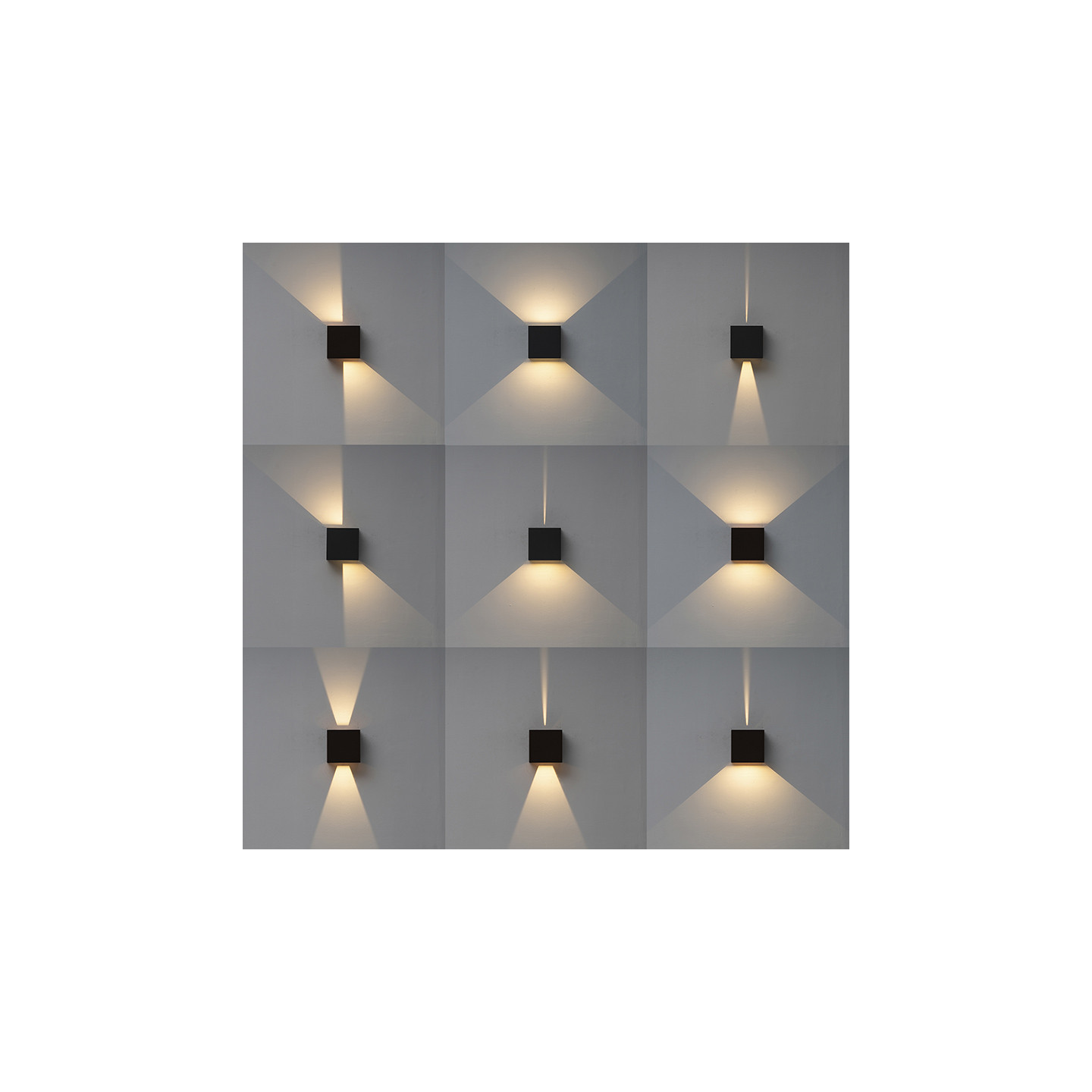Applique murale double faisceau DAVOS, 4 coloris Mantra iluminacion