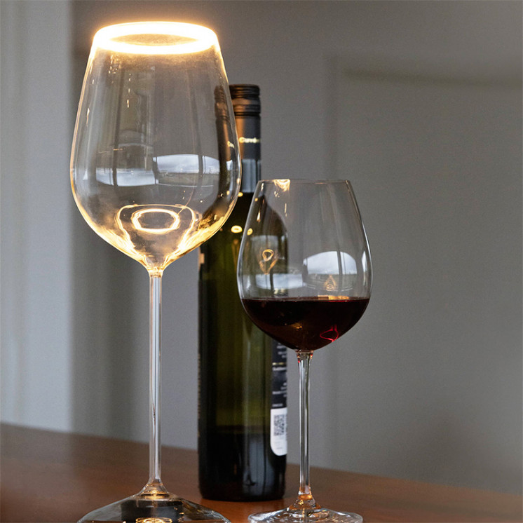 Ampoule décorative E27 VERRE A VIN ROUGE clair ou noir Segula Gmbh
