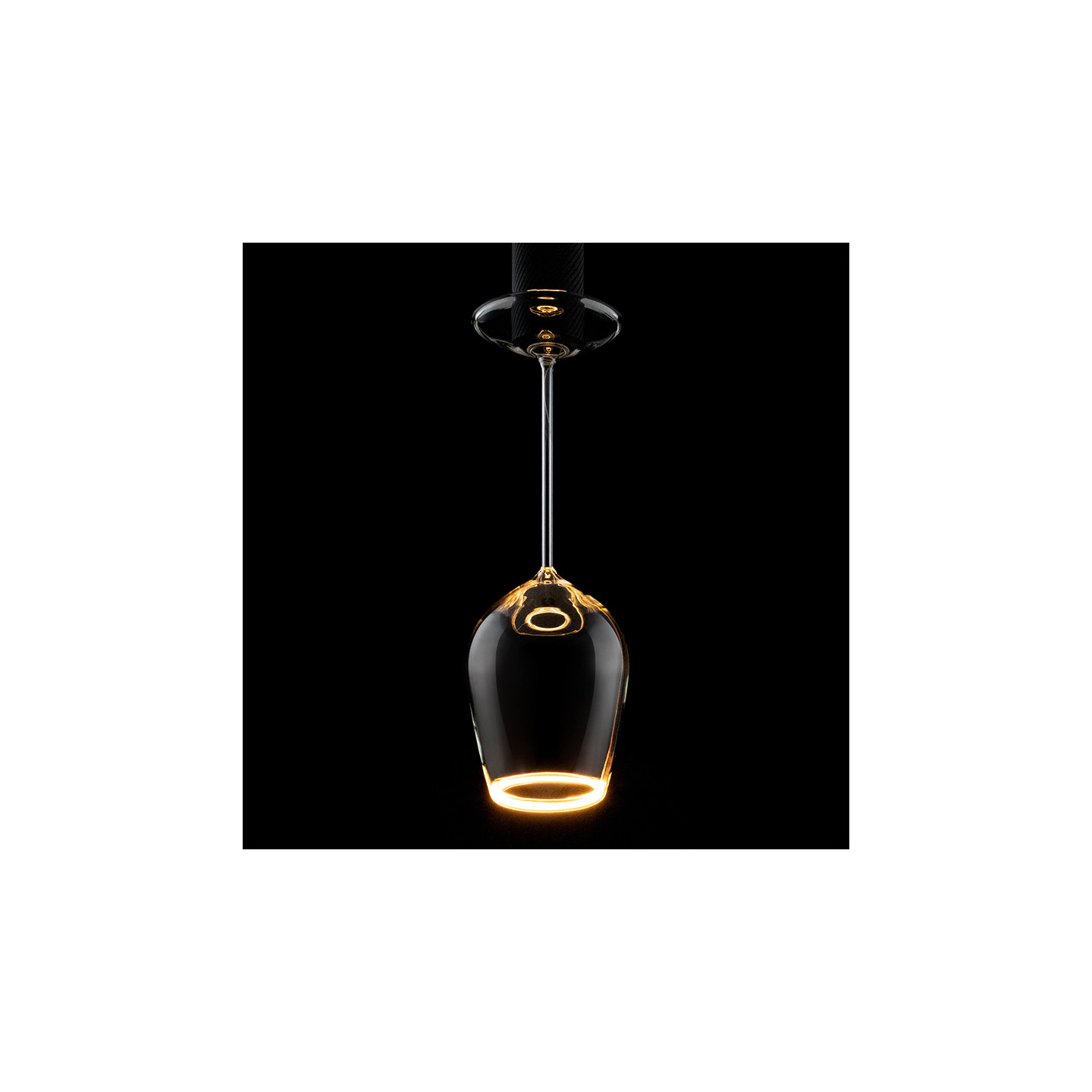 Ampoule décorative E27 VERRE A VIN ROUGE clair ou noir Segula Gmbh