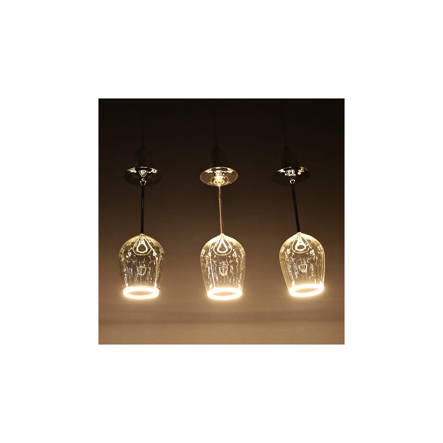 Ampoule décorative E27 VERRE A VIN ROUGE clair ou noir Segula Gmbh