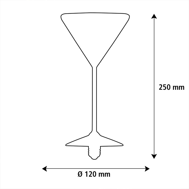 Ampoule décorative E27 VERRE A MARTINI clair Segula Gmbh