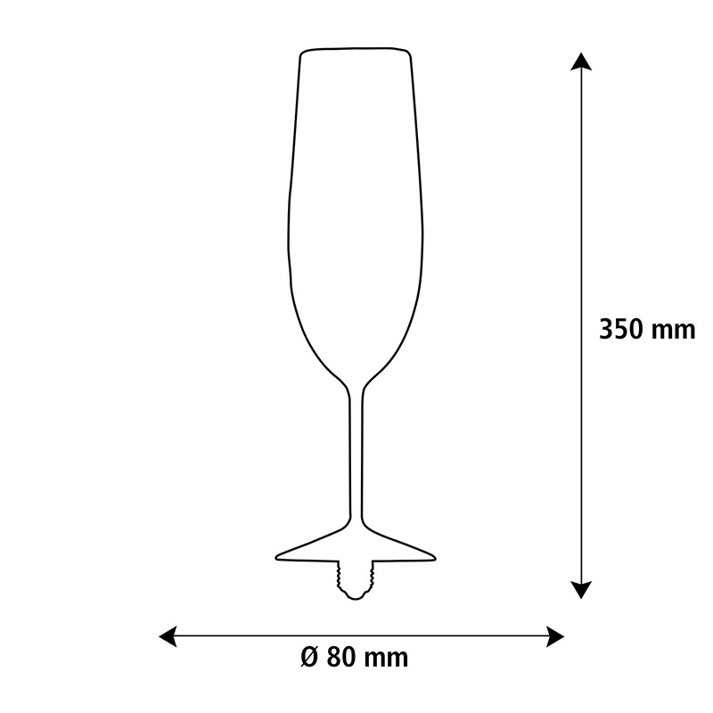 Ampoule décorative E27 COUPE A CHAMPAGNE clair Segula Gmbh