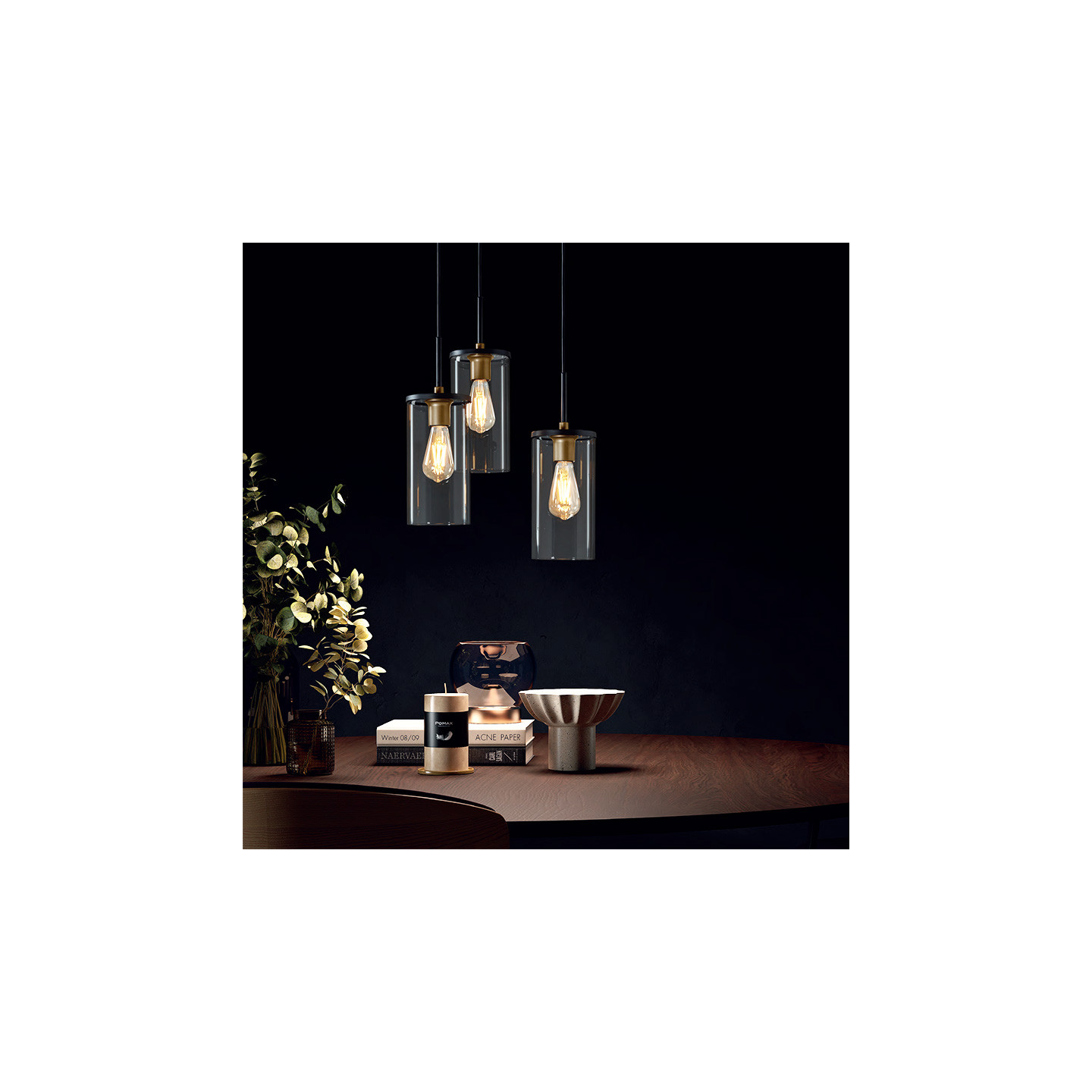 Suspension multiple verre TRIEL, 3 ou 6 ampoules Mdc Essential