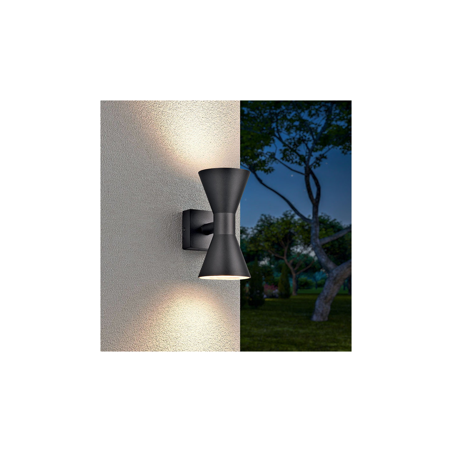 Applique up and down extérieur ARDAS, 3 coloris Trio Lighting