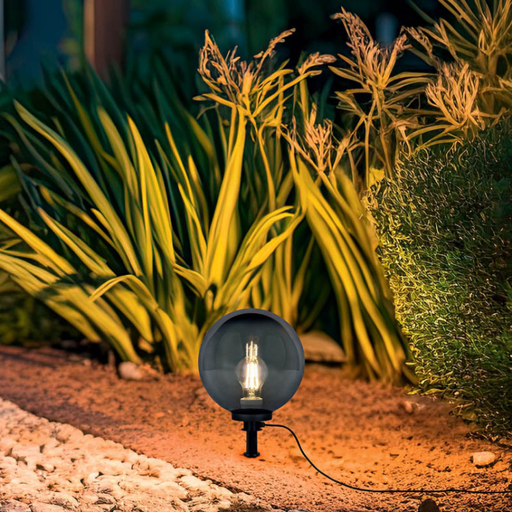 Boule de jardin lumineuse BOLO SMOKE, 3 tailles Trio Lighting