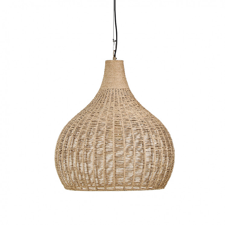 Suspension en jute JANNE, Ø34 ou 54 Trio Lighting