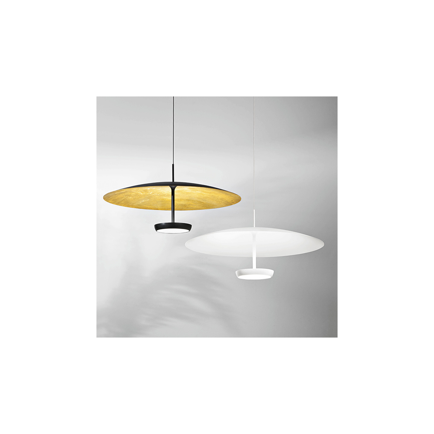 Suspension design italien YUKO, blanc ou noir Fabas Luce