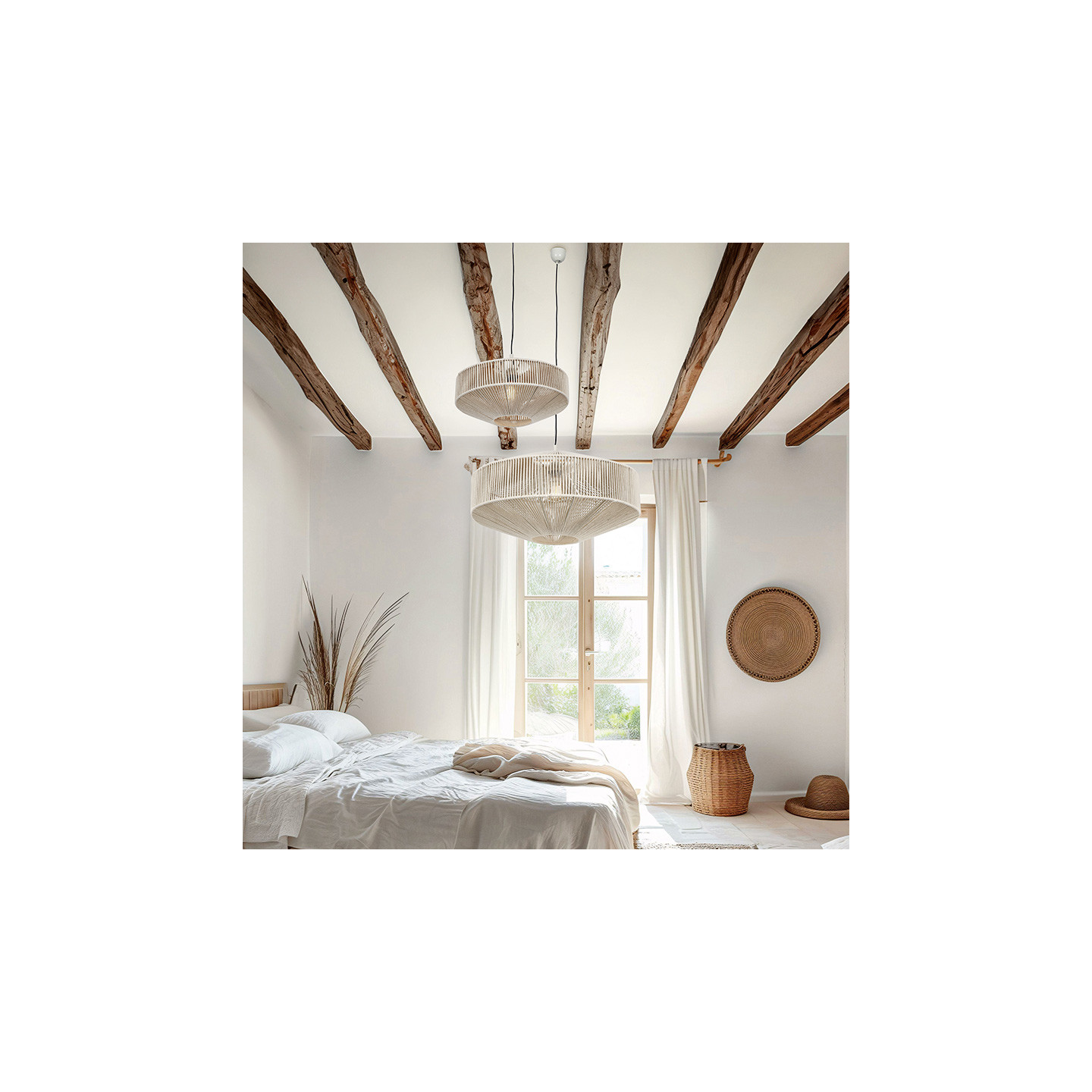 Suspension corde tressée SVEA, Ø46 ou 61 cm Trio Lighting