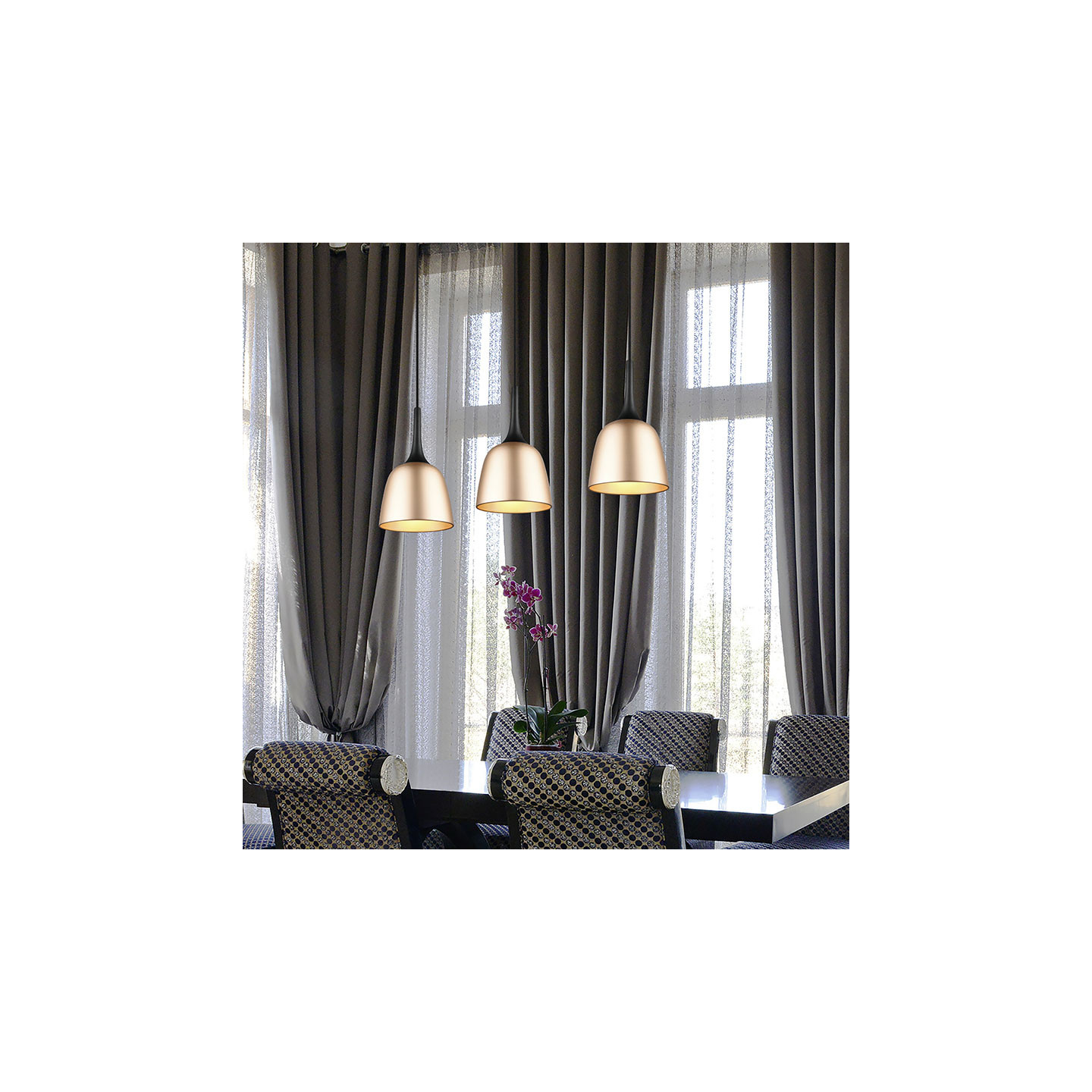 Suspension 3 lampes CHIRON Trio Lighting
