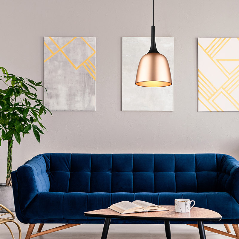 Suspension laiton CHIRON, 2 tailles Trio Lighting