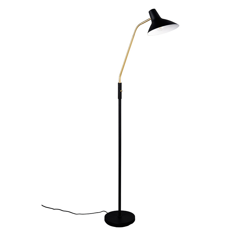 Lampadaire liseuse vintage TRAVELLER, 2 finitions Trio Lighting