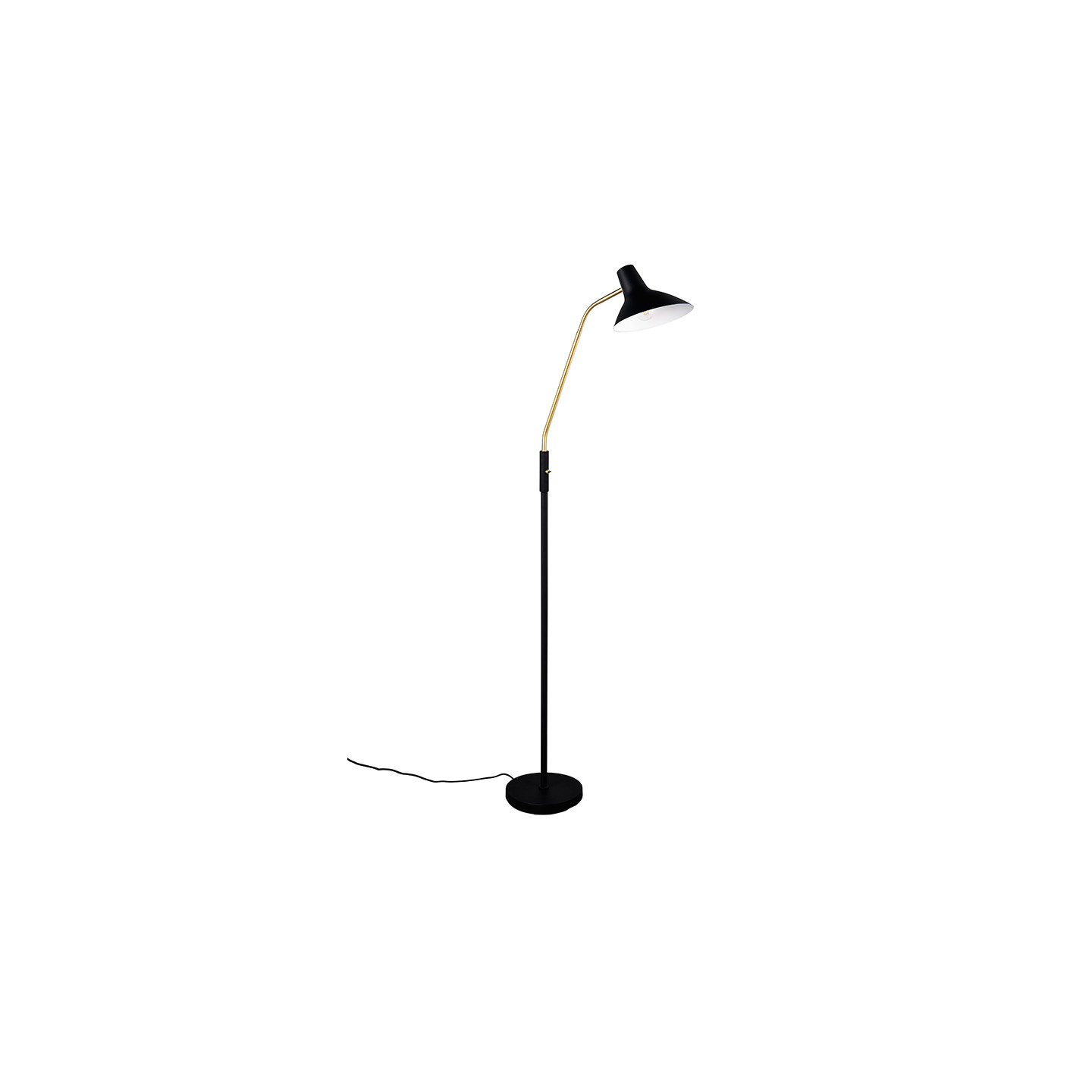 Lampadaire liseuse vintage TRAVELLER, 2 finitions Trio Lighting