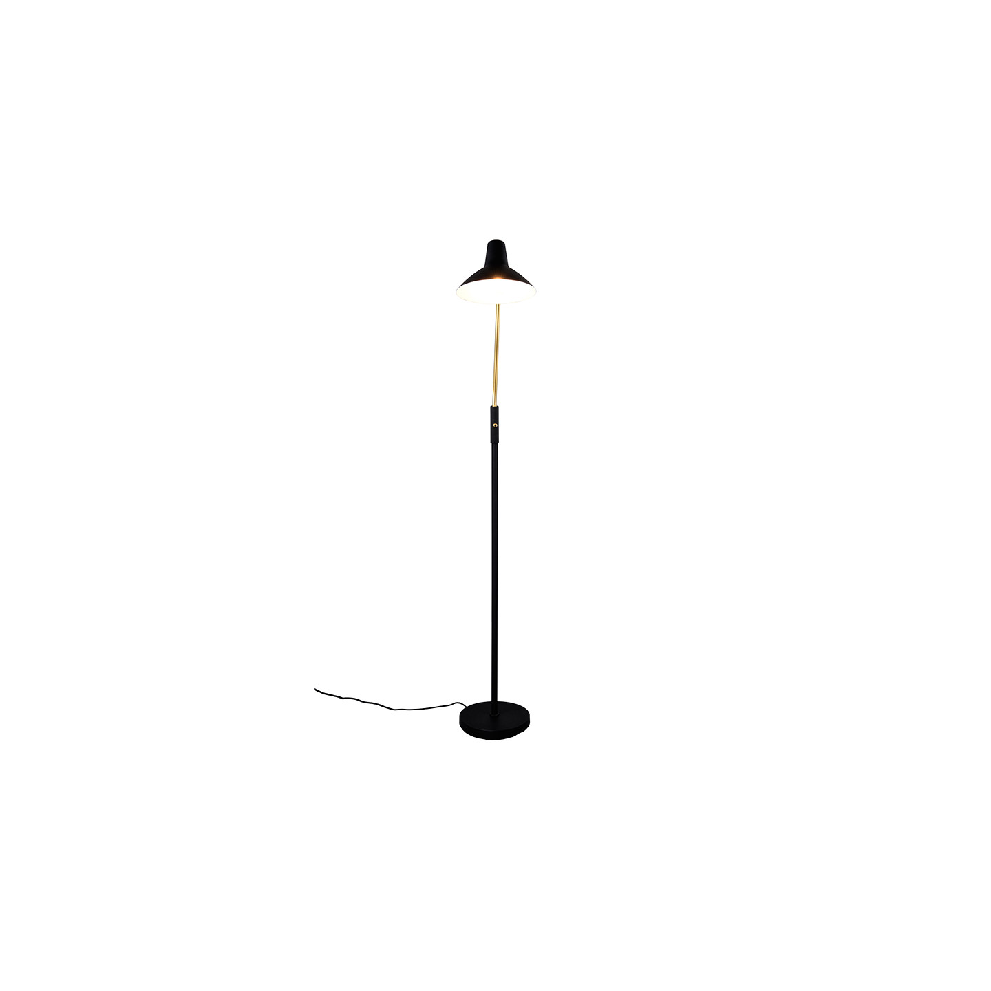Lampadaire liseuse vintage TRAVELLER, 2 finitions Trio Lighting