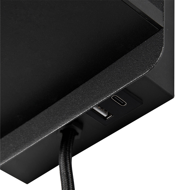 Applique murale abat jour COMFORT, noir ou blanc Trio Lighting