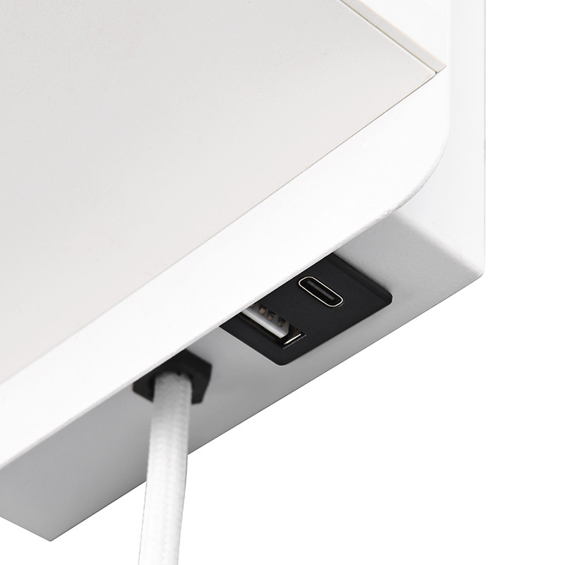 Applique murale abat jour COMFORT, noir ou blanc Trio Lighting