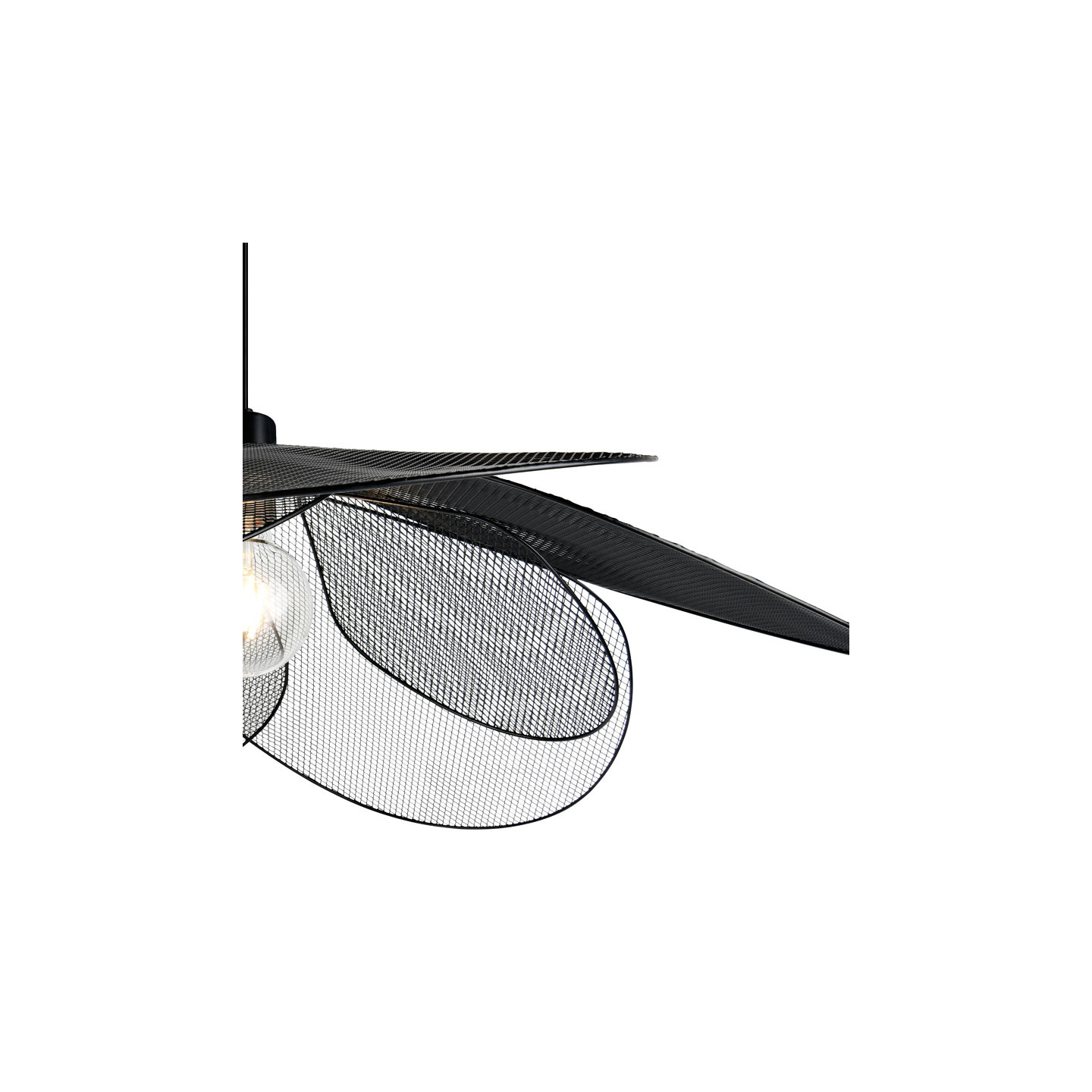 Suspension métal noir FLEURE Trio Lighting