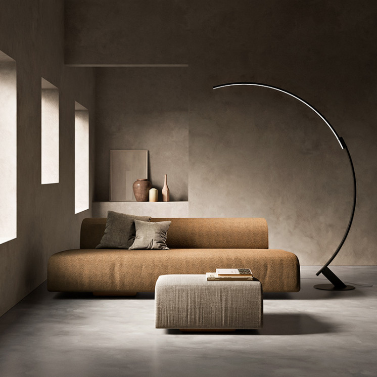 Lampadaire arc design KYUDO, 3 coloris Kdln