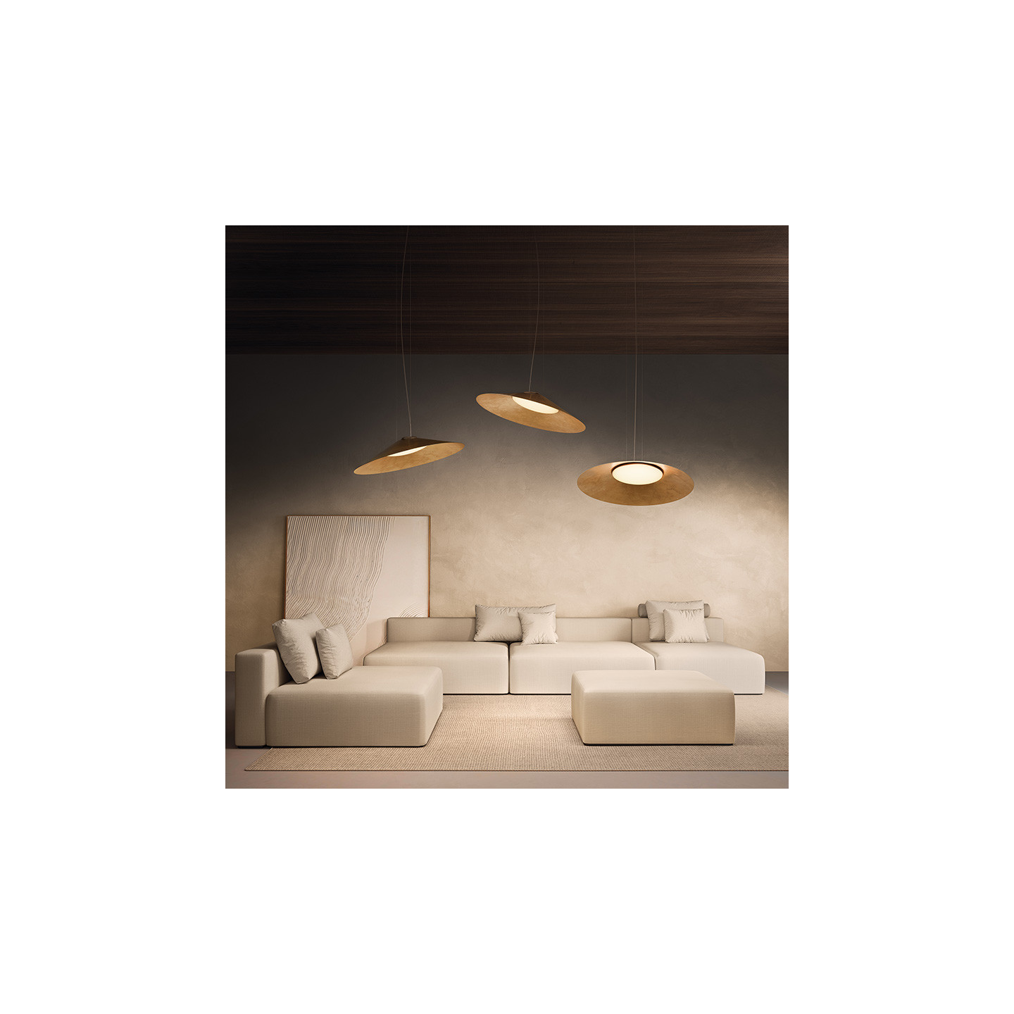 Luminaire design suspension KATE, 2 coloris ou coloris personnalisable Kdln