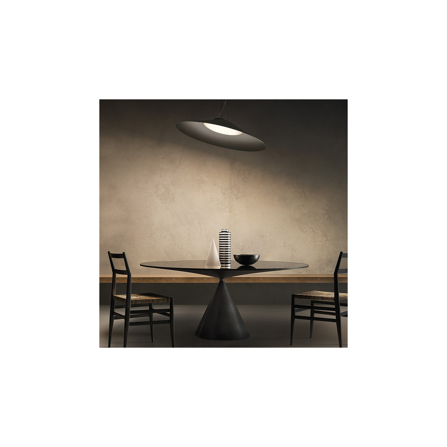Luminaire design suspension KATE, 2 coloris ou coloris personnalisable Kdln