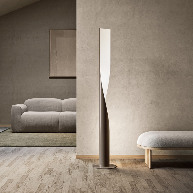 Lampadaire colonne design EVITA, 2 coloris Kdln