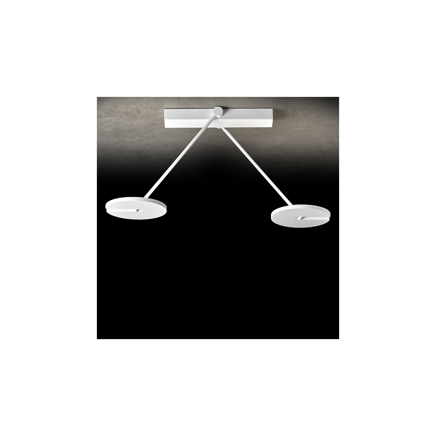 Plafonnier design led JANUS K, 4 finitions Holtkotter