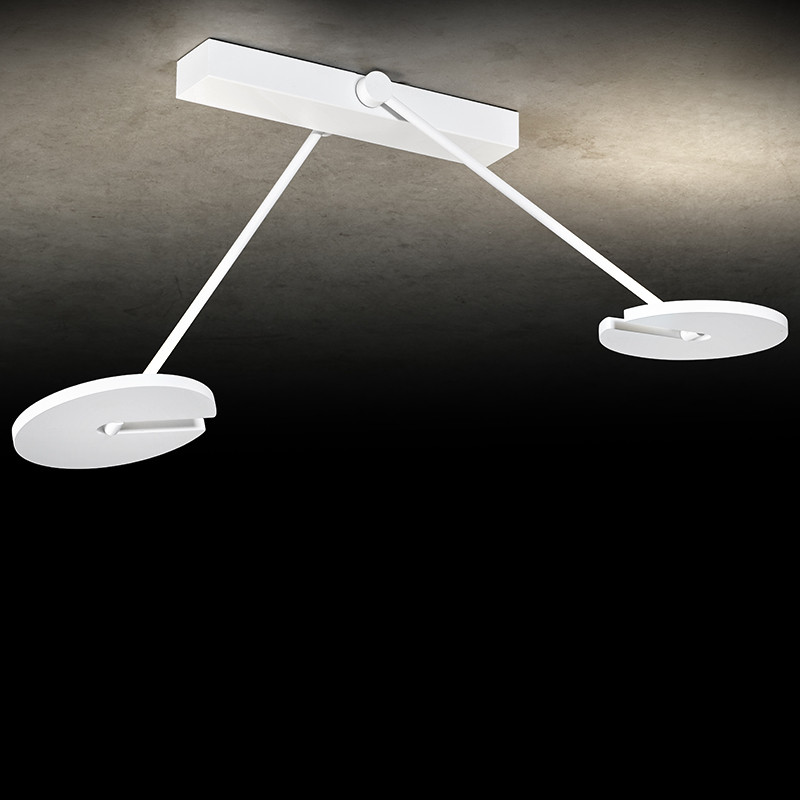 Plafonnier design led JANUS K, 4 finitions Holtkotter