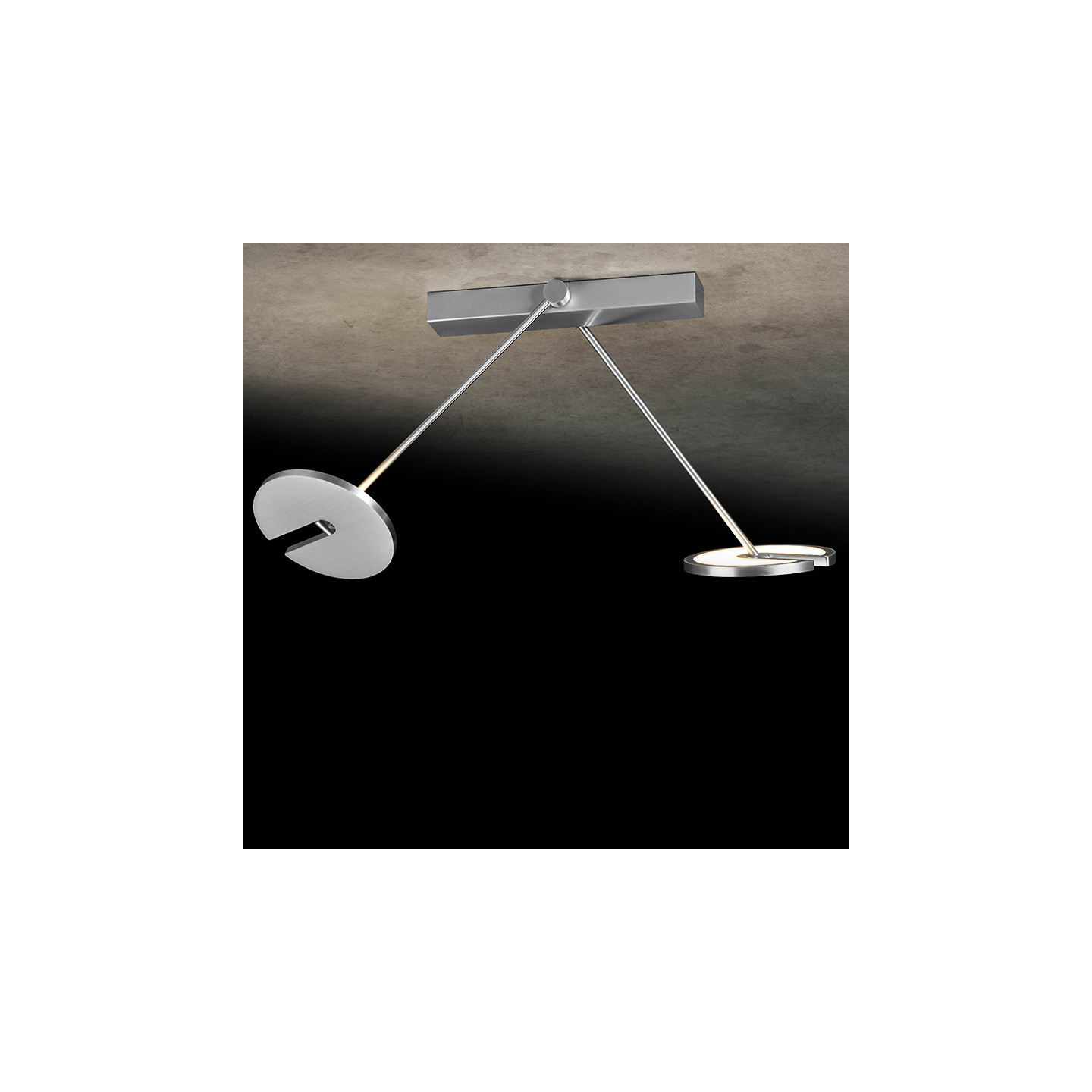Plafonnier design led JANUS K, 4 finitions Holtkotter